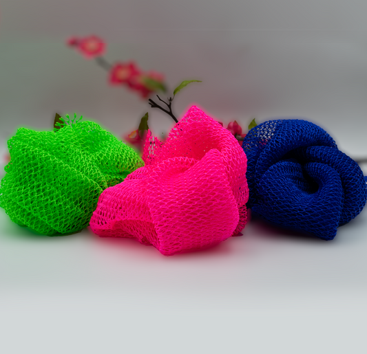 (New!) African Exfoliating Net Sponge | Nylon Mesh Bath Cloth