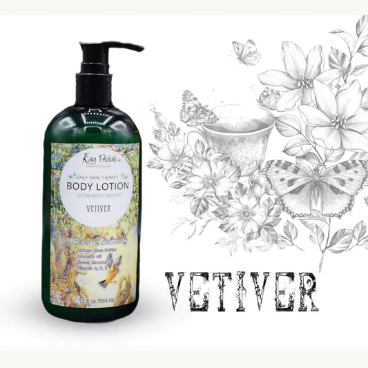 Vetiver Body Lotion | Organic Body Cream | Shea Butter Lotion | Fragrance Lotion